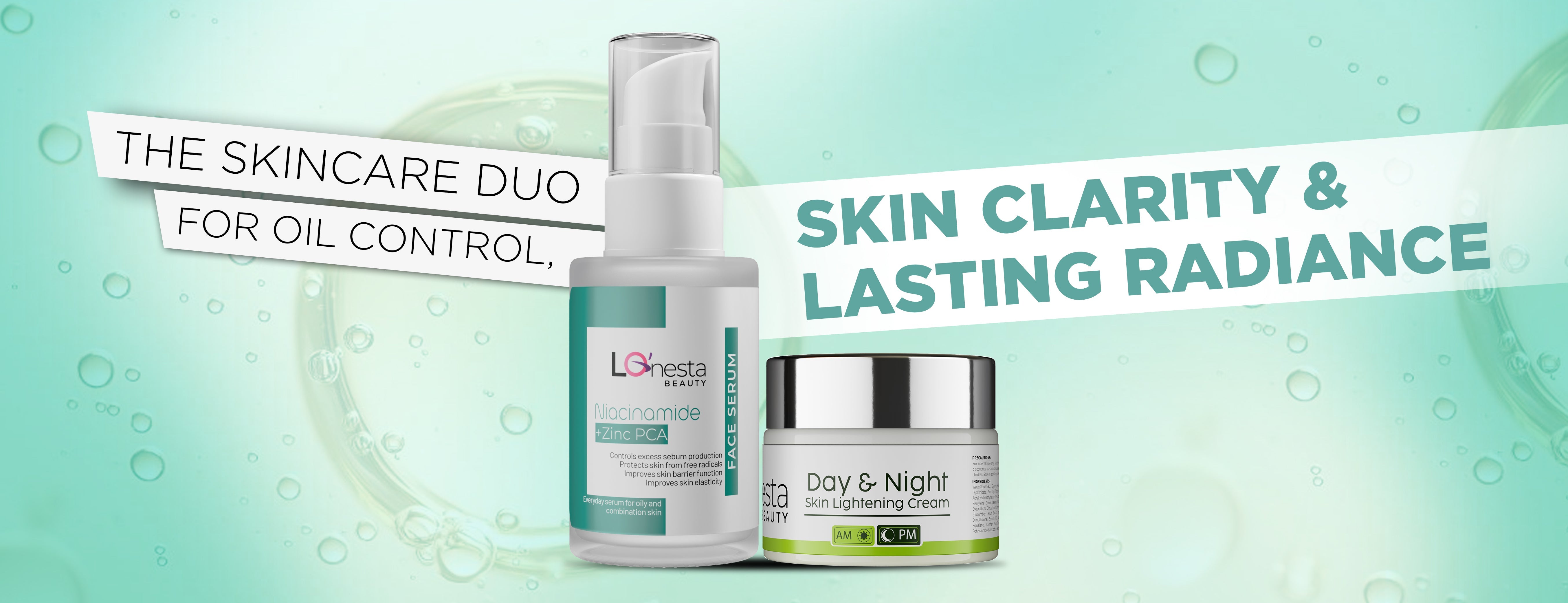 The Skincare Duo for Oil Control, Skin Clarity & Lasting Radiance