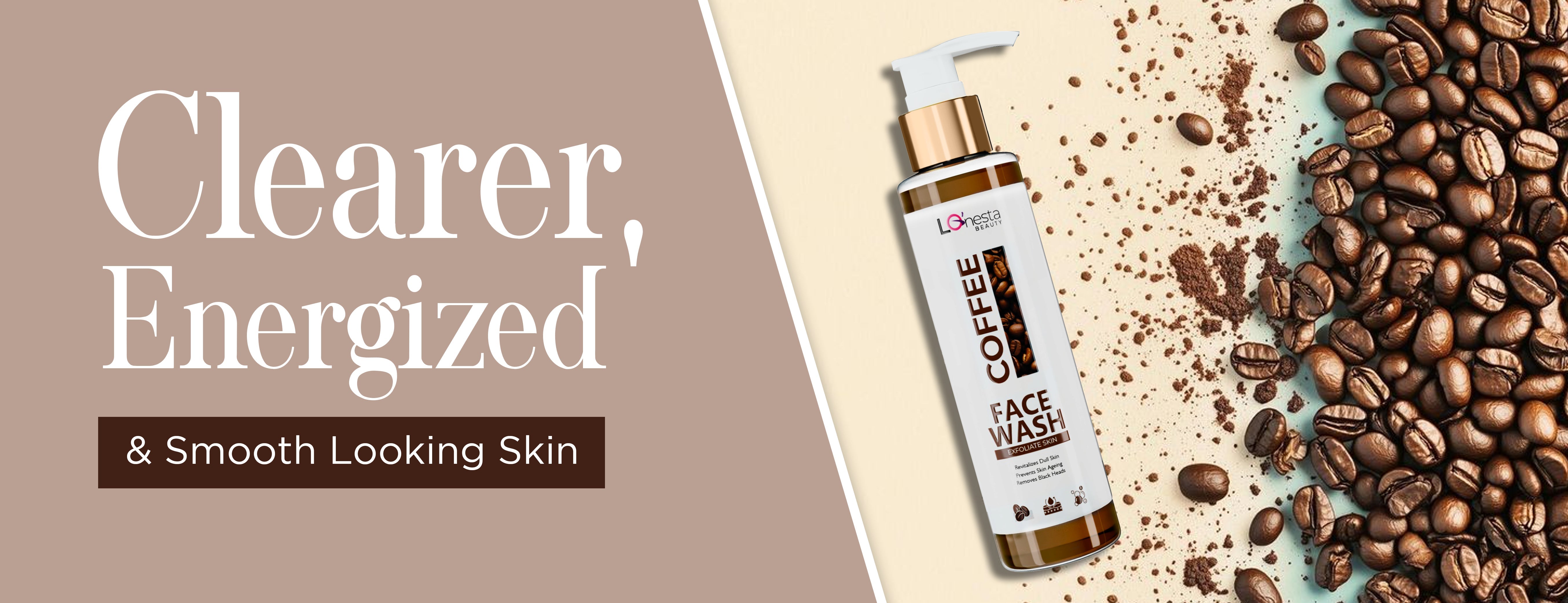 Coffee Face Wash for Clearer, Energized and Smooth Looking Skin